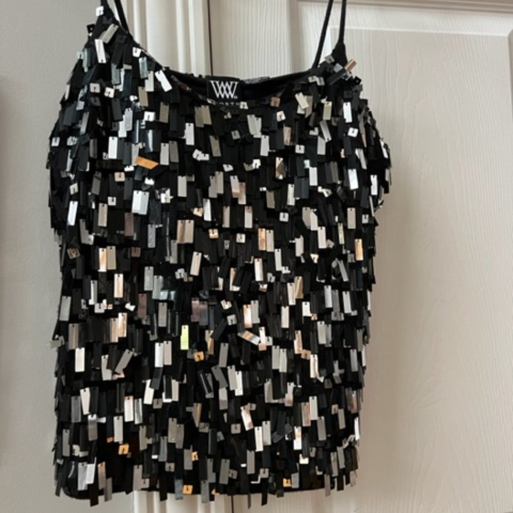Worth (Brand) Metallic tank top